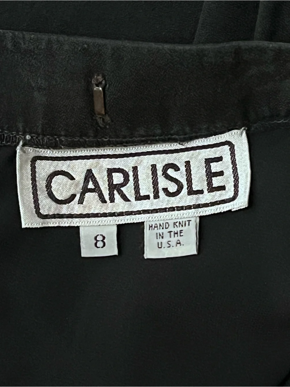 Carlisle Sz 8 Lined Black Suede Pleated A Line Mini Skirt.